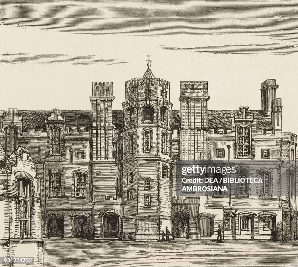 Winstanley Road School, Clapham Junction, architecture of the London School Board, United Kingdom, illustration from the magazine The Graphic, volume...