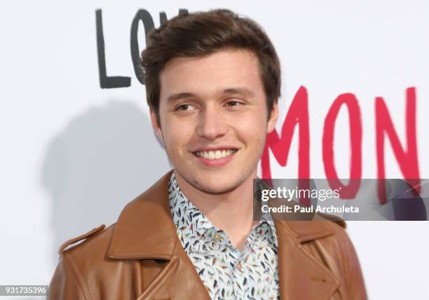 Actor Nick Robinson attends the "Love, Simon" special screening at the Westfield Century City on March 13, 2018 in Century City, California.