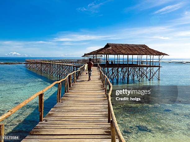 cloud nine morning - siargao stockfoto's en -beelden