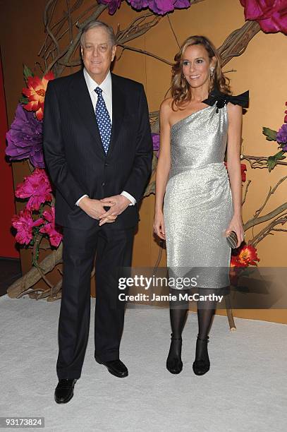 David Koch and Julia Koch attend a Tribute to Tim Burton at The Museum of Modern Art on November 17, 2009 in New York City.