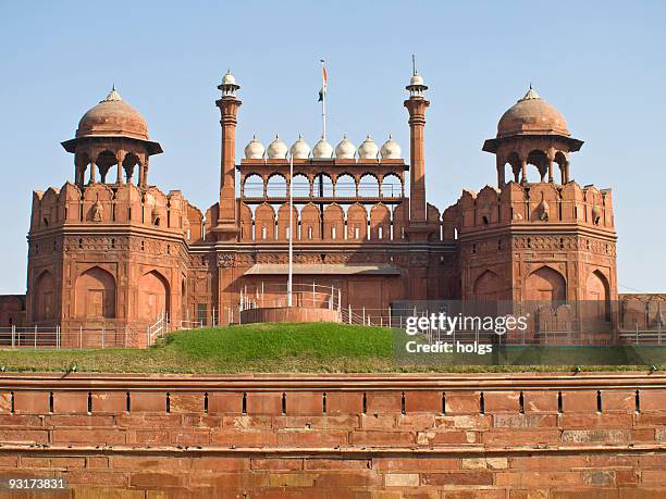 red fort, delhi - red fort stock pictures, royalty-free photos & images