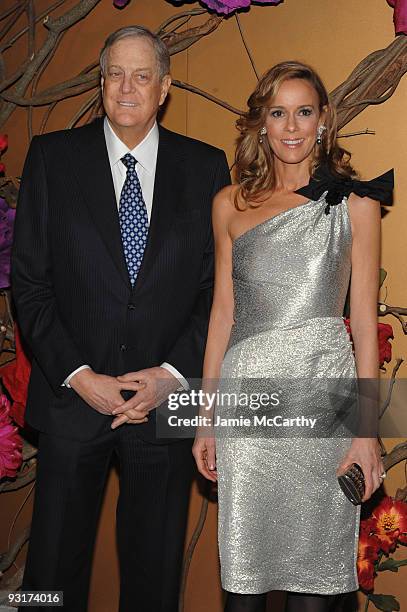 David Koch and Julia Koch attend a Tribute to Tim Burton at The Museum of Modern Art on November 17, 2009 in New York City.