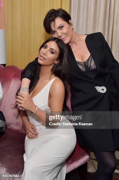 Kim Kardashian West and Kris Jenner attend Lorraine Schwartz launches The Eye Bangle a new addition to her signature Against Evil Eye Collection at...