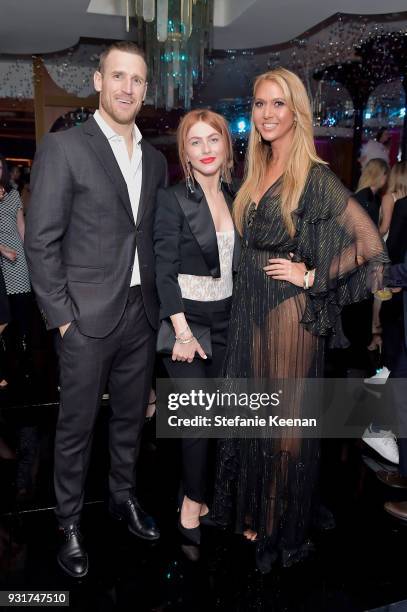 Brooks Laich, Julianne Hough and Ofira Sandberg attend Lorraine Schwartz launches The Eye Bangle a new addition to her signature Against Evil Eye...