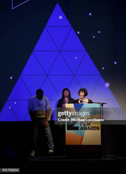 Violet Lucca takes part in the SXSW Film Awards show during the 2018 SXSW Conference and Festivals at Paramount Theatre on March 13, 2018 in Austin,...