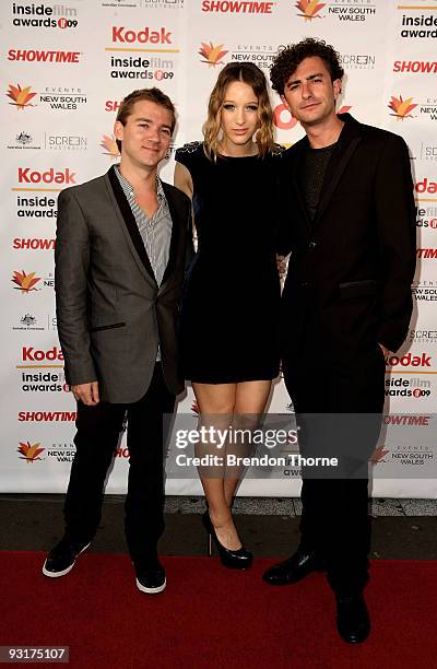 Actress Sophie Lowe and guests arrive for the 2009 Kodak Inside Film Awards at Luna Park on November 18, 2009 in Sydney, Australia.