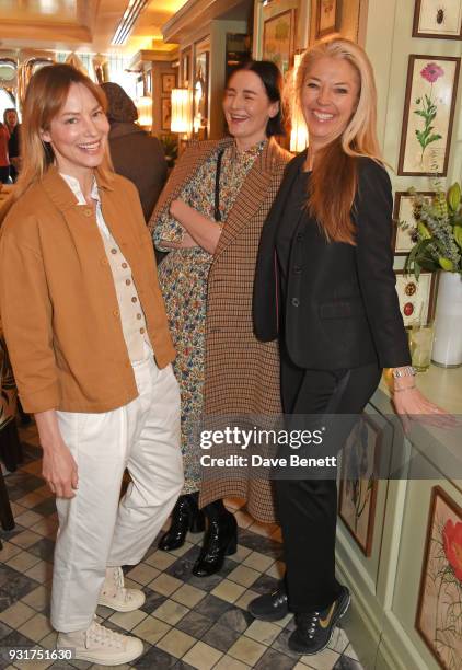 Sienna Guillory, Erin O'Connor and Tamara Beckwith attend an exclusive wellness breakfast celebrating luxury sportswear brand Monreal hosted by...