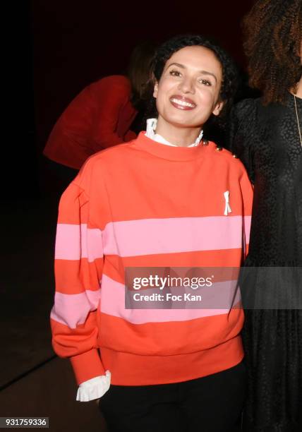 Actress Amelle Chahbi attends 'Mobile Film Festival 2018' at Mk2 Bibliotheque on March 13, 2018 in Paris, France.