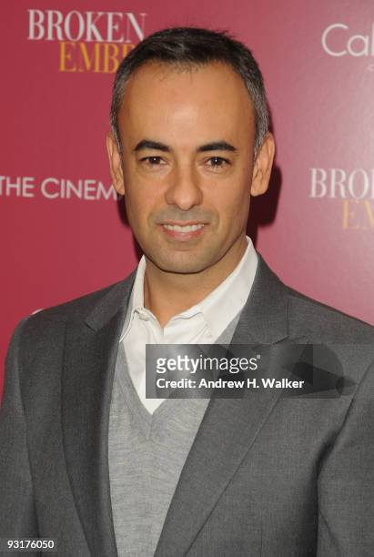 Fashion designer Francisco Costa attends The Cinema Society & Calvin Klein Collection Host A Screening Of "Broken Embraces" at the Crosby Street...