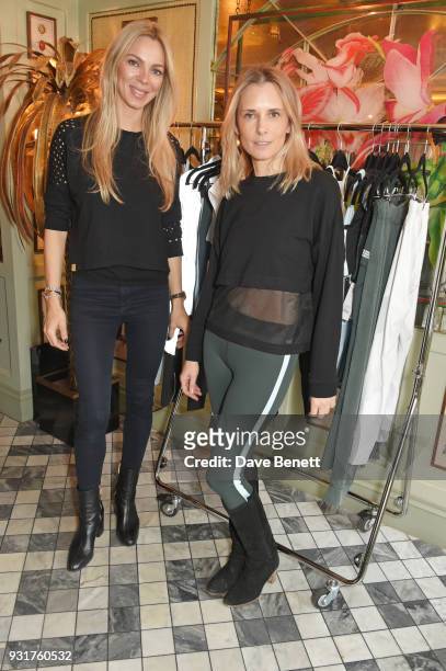 Donata Davidoff and Stefani Grosse attend an exclusive wellness breakfast celebrating luxury sportswear brand Monreal hosted by Tamara Beckwith at...