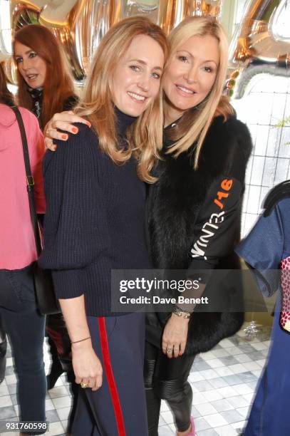 Arabella Dunn and Caprice Bourret attends an exclusive wellness breakfast celebrating luxury sportswear brand Monreal hosted by Tamara Beckwith at...