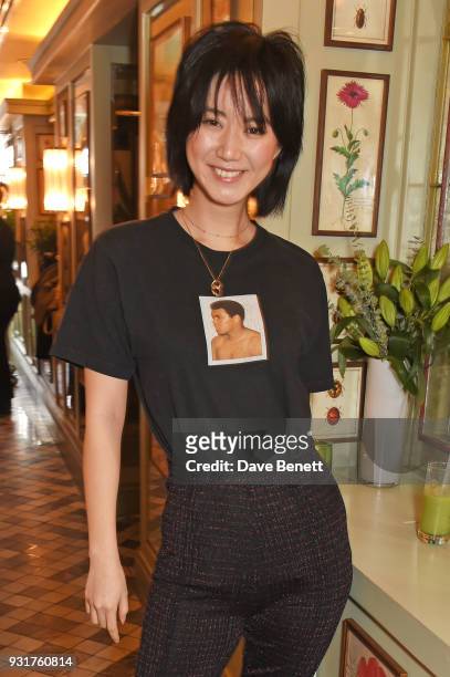 Betty Bachz attends an exclusive wellness breakfast celebrating luxury sportswear brand Monreal hosted by Tamara Beckwith at The Ivy Chelsea Garden...