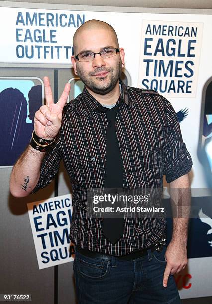 Actor Guillermo Diaz attends the grand opening celebration at American Eagle Outfitters, Times Square on November 17, 2009 in New York City.