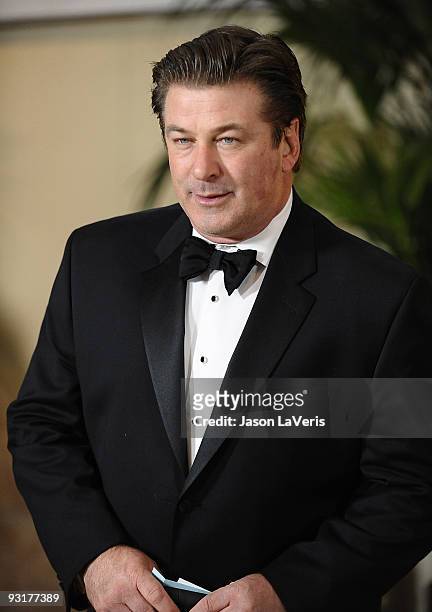 Actor Alec Baldwin attends the Academy Of Motion Pictures And Sciences' 2009 Governors Awards Gala at the Grand Ballroom at Hollywood & Highland...