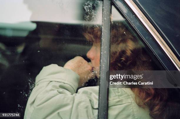 Murielle Bolle leaves court after her hearing. Murielle Bolle is testifying in the trial of Jean-Marie Villemin for the murder of her brother-in-law,...