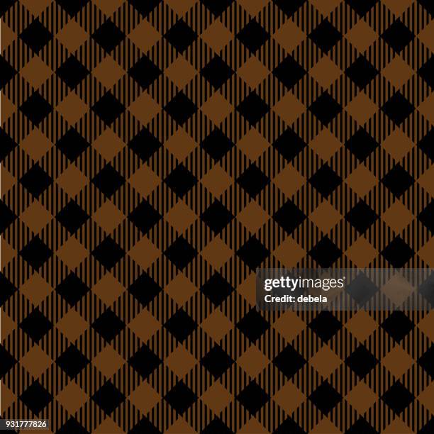 brown lumberjack argyle pattern - argyle background stock illustrations