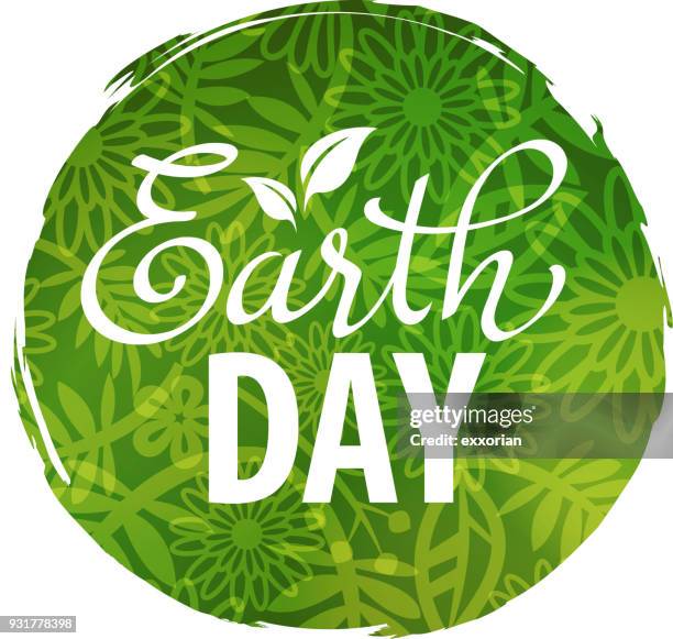 earth day planet concept - fleuron stock illustrations