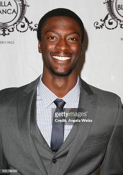 Actor Aldis Hodge arrives at Julia Clancey's 'America's Next Top Model' finale party held at Villa Blanca on November 17, 2009 in Beverly Hills,...