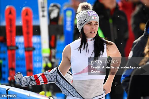 Anna Veith of Austria competes during the Audi FIS Alpine Ski World Cup Finals Men's and Women's Downhill on March 14, 2018 in Are, Sweden.