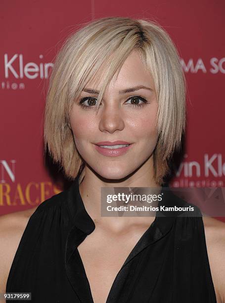 Katharine McPhee attends The Cinema Society & Calvin Klein screening of "Broken Embraces" at the Crosby Street Hotel on November 17, 2009 in New York...