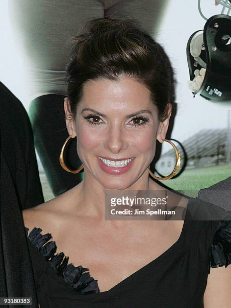 Actress Sandra Bullock attends "The Blind Side" premiere at the Ziegfeld Theatre on November 17, 2009 in New York City.