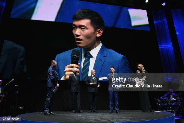 Internazionale Milano board member Steven Zhang Kangyang attends FC Internazionale 110 Years Anniversary at Hangar Pirelli on March 9, 2018 in Milan,...