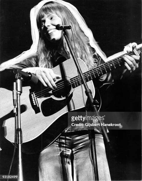 Joni Mitchell performs live in Amsterdam, Holland in 1972