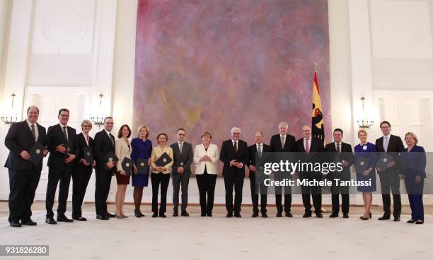 The newly elected german cabinet: Chief of Staff, Helge Braun, Development Ministry: Gerd Mueller, Education and Research Ministry: Anja Karliczek,...