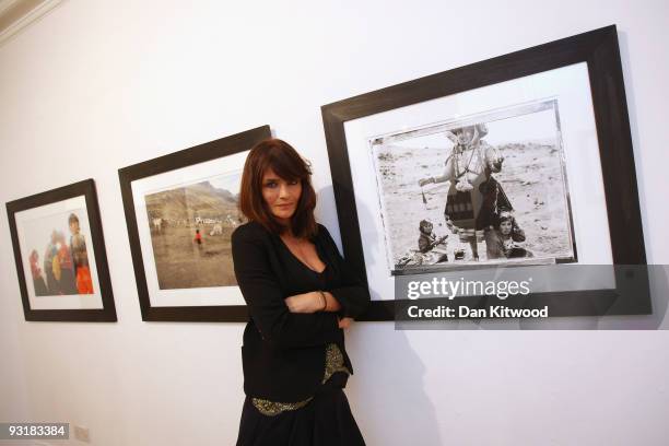 Helena Christensen launches her new photographic exhibition 'Meltdown' at Proud Gallery Central on November 18, 2009 in London, England....