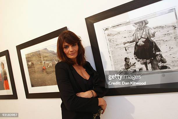 Helena Christensen launches her new photographic exhibition 'Meltdown' at Proud Gallery Central on November 18, 2009 in London, England....