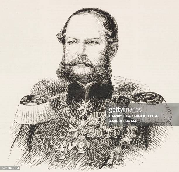 Portrait of Prince Charles of Prussia , illustration from The Graphic, volume XXVII, no 687, January 27, 1883.
