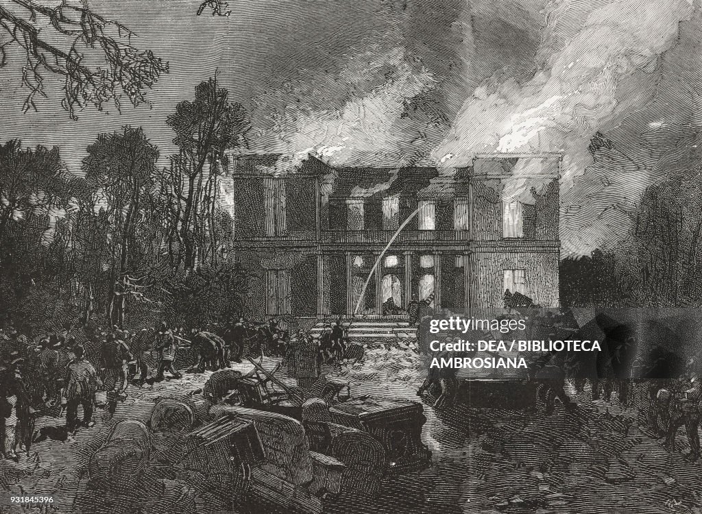 Fire in Tervuren castle