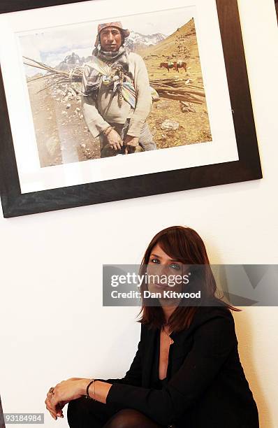 Helena Christensen launches her new photographic exhibition 'Meltdown' at Proud Gallery Central on November 18, 2009 in London, England....