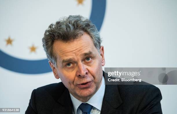 Poul Thomsen, director of the European department at the International Monetary Fund , speaks during the 'ECB and its Watchers' conference in...