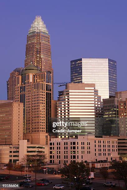 charlotte, north carolina - charlotte skyline stock pictures, royalty-free photos & images