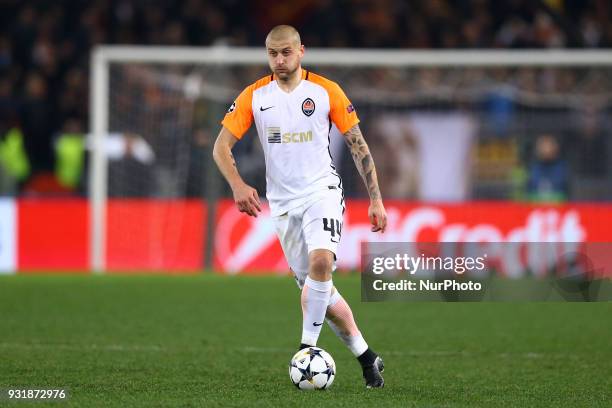 Roma v FC Shakhtar Donetsk : UEFA Champions League Round of 16 Second leg Yaroslav Rakitskiy of Shakhtar Donetsk at Olimpico Stadium in Rome, Italy...