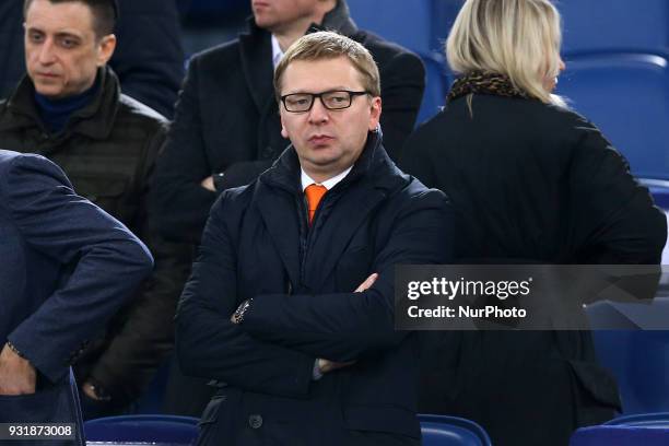 Roma v FC Shakhtar Donetsk : UEFA Champions League Round of 16 Second leg Shakhtar Executive Director Sergei Palkin at Olimpico Stadium in Rome,...