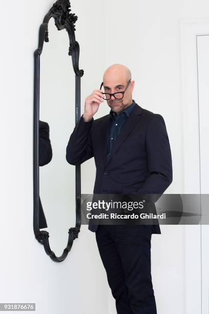 Actor Stanley Tucci is photographed for Self Assignment, on February, 2018 in Rome, Italy. .