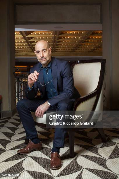 Actor Stanley Tucci is photographed for Self Assignment, on February, 2018 in Rome, Italy. .