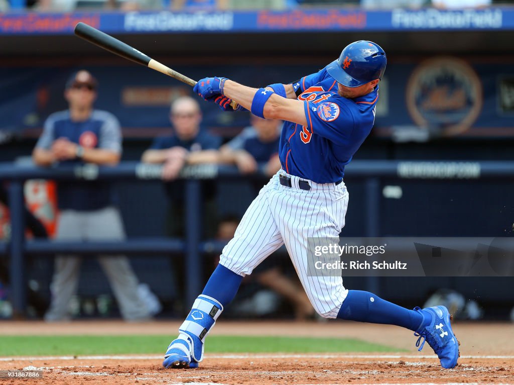 Mets Rattle Brandon Nimmo of the New York Mets in action during a spring training ...