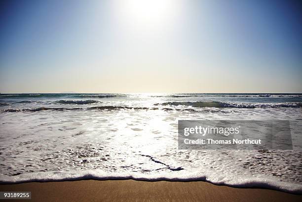 beach in california on pacific ocean  - oxnard stockfoto's en -beelden