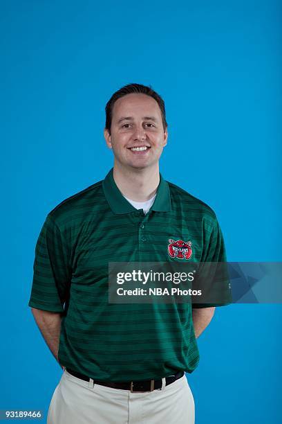 Austin Ainge, Head Coach of the Maine Red Claws poses during media day November 16, 2009 in Portland, Maine. NOTE TO USER: User expressly...