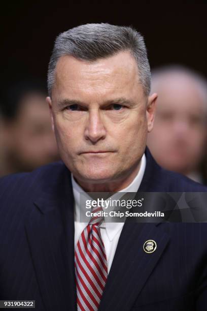Acting Director of the Bureau of Alcohol, Tobacco, Firearms and Explosives Thomas Brandon testifies before the Senate Judiciary Committee during a...