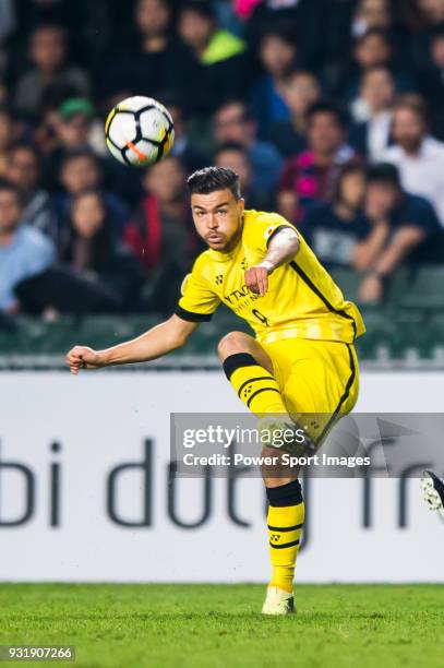 Cristiano Da Silva of Kashiwa Reysol in action during the AFC Champions League Group E match between Kitchee and Kashiwa Reysol at Hong Kong Stadium...