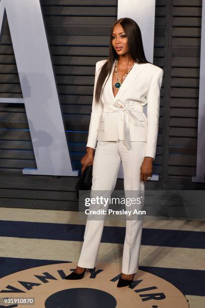 Naomi Campbell attends 2018 Vanity Fair Oscar Party Hosted By Radhika Jones - Arrivals at Wallis Annenberg Center for the Performing Arts on March 4,...