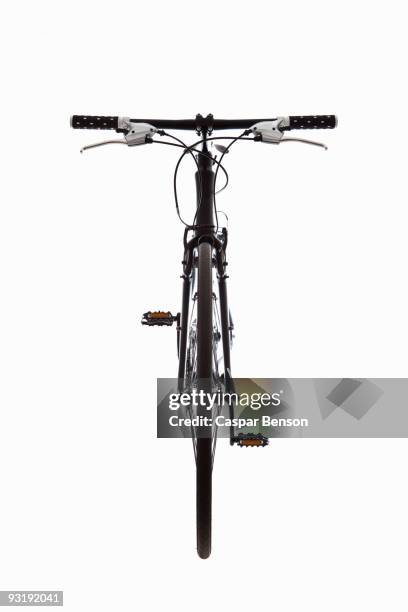 a mountain bike, still life, front view - handlebar stock pictures, royalty-free photos & images