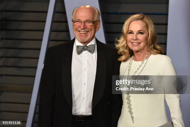 Jimmy Buffett and Jane Slagsvol attend 2018 Vanity Fair Oscar Party Hosted By Radhika Jones - Arrivals at Wallis Annenberg Center for the Performing...