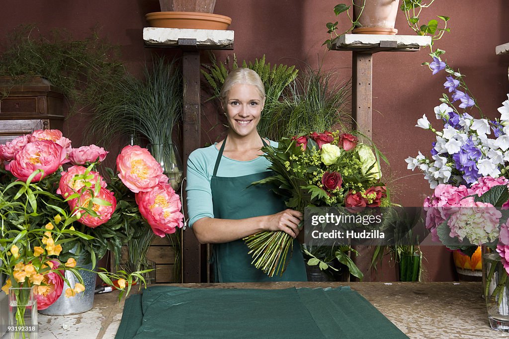 Portrait of a florist