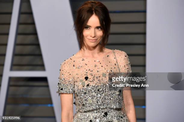 Abigail Spencer attends the 2018 Vanity Fair Oscar Party Hosted By Radhika Jones - Arrivals at Wallis Annenberg Center for the Performing Arts on...