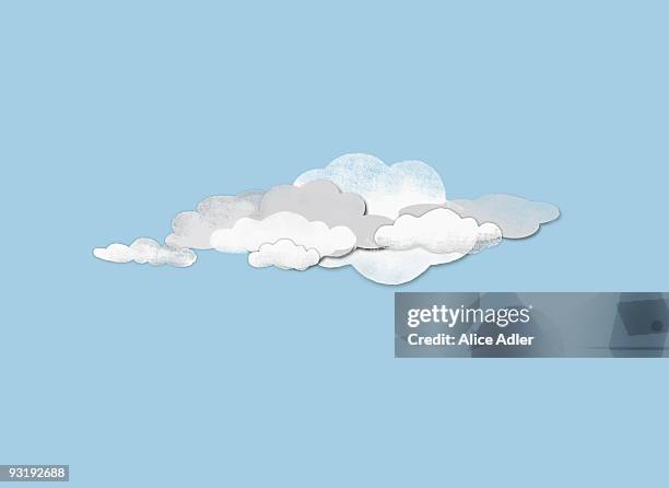 illustrazioni stock, clip art, cartoni animati e icone di tendenza di clouds - cielo